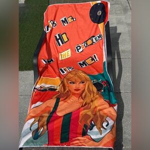 Swiftie Beach Towel Taylor Swift Midnights Anti-Hero Lyrics It’s Me Hi Problem